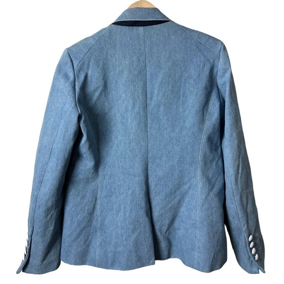 Kourt • Denim Blazer Leopard Lined - Picture 5 of 11